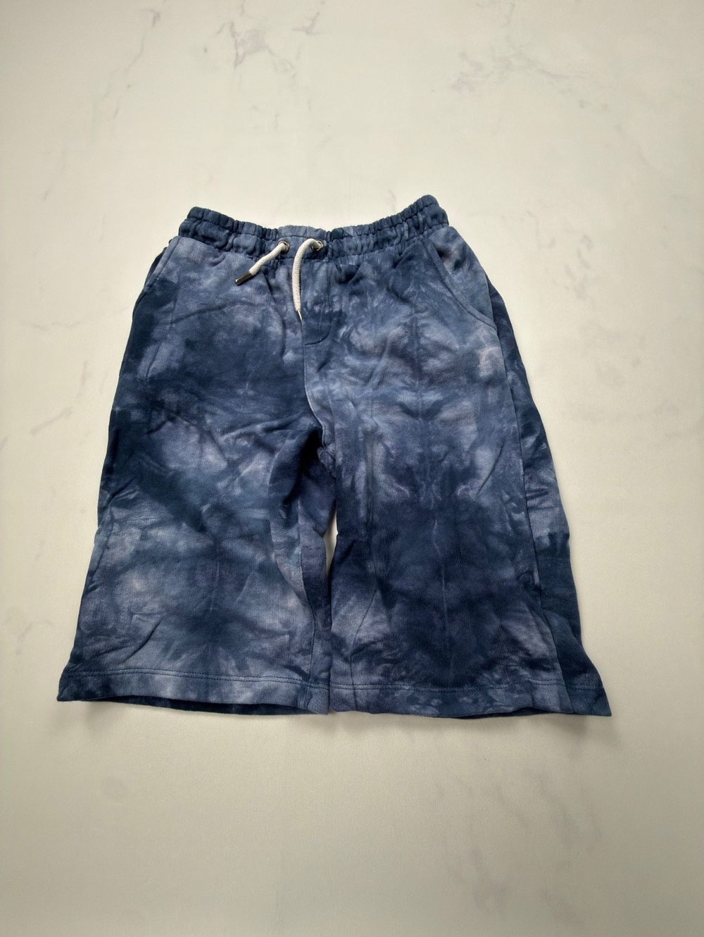 Kidpik Tie Dye Sweat Shorts Blue Streetwear Loungewear - Boys XL